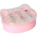 Ringenset Hart - 12st. - Zilverkleurig - Verstelbare Kinderringen