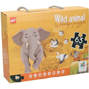 Savanne - Vloerpuzzel - 63 Stuks