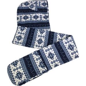 Warme Muts KIDS -  / Sjaal / Handschoen in 1 - Patronen - Kerst -  Polyester - One size - 3-delige set