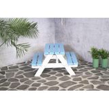 Mickey Kinderpicknicktafel Blauw/Wit