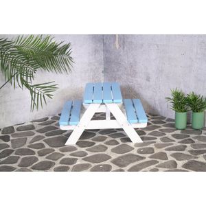 Mickey Kinderpicknicktafel Blauw/Wit