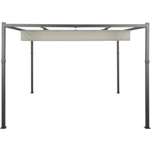 Pavilion Tuintent Outdoor Pergola Zonwering Luifel 2,96x3,95x2,3m