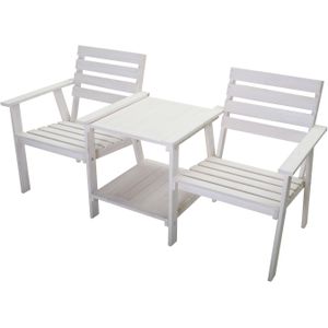 SenS-Line - Romeo - Tuinbank - Wit - Hout - 2-zits