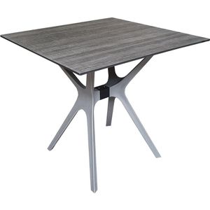 SenS-Line - Jasper Tuintafel - Kunststof - 80cm - Grijs