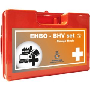 EHBO - BHV verbandkoffer (Oranje Kruis goedgekeurd) - Richtlijn 2021 - inclusief wandhouder