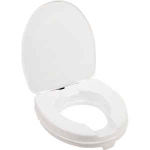 VITILITY Toiletverhoger met deksel - 5 cm - Toiletverhoger