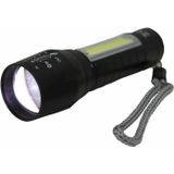 Hofftech Zaklamp - Tactical Zoom - LED COB - 10 cm - Oplaadbaar