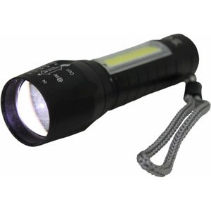 Hofftech Zaklamp - Tactical Zoom - LED COB - 10 cm - Oplaadbaar