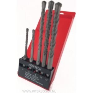 Hofftech SDSBoorset - Beton - Metselwerk - 5 Delig