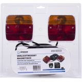 Benson Magneet Verlichting Set - voor Aanhanger of Fietsdrager - met 7.5 meter Kabel