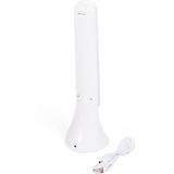 Benson Oplaadbare LED bureaulamp - 3 dimbare standen - compact - wit - 25 cm