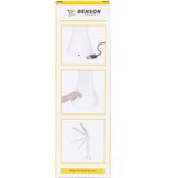 Benson Oplaadbare LED bureaulamp - 3 dimbare standen - compact - wit - 25 cm