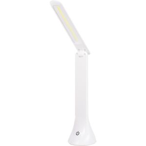 Benson Oplaadbare LED bureaulamp - 3 dimbare standen - compact - wit - 25 cm