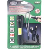 Hofftech Zaklamp - 5 Watt - 14 cm - 5 Standen - Zwart