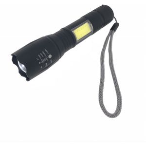 Hofftech Zaklamp - 5 Watt - 14 cm - 5 Standen - Zwart