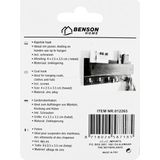 Benson Metalen kapstokhaken - Dubbele haken - 4 x 2.5 x 3.5 cm - 2 stuks