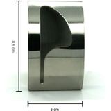Handdoekhaak - handdoekhouder - theedoekhouder - houder -  RVS 50x85mm