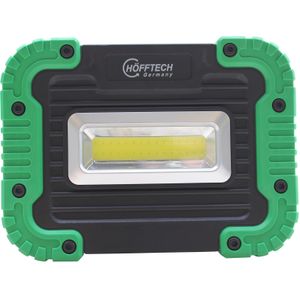 Hofftech Krachtige LED bouwlamp - 8 watt - batterijgevoed - spatwaterdicht - 500 lumen - compact formaat