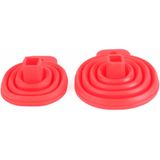 Benson Trechter Set - 55 & 75 mm - Silicone - Rood - 2 delig