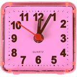 Benson Kleine reiswekker met alarm - compact - assorti kleuren - 6 x 5,5 x 3 cm