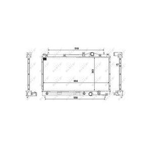 Radiator, motorkoeling NRF 50332