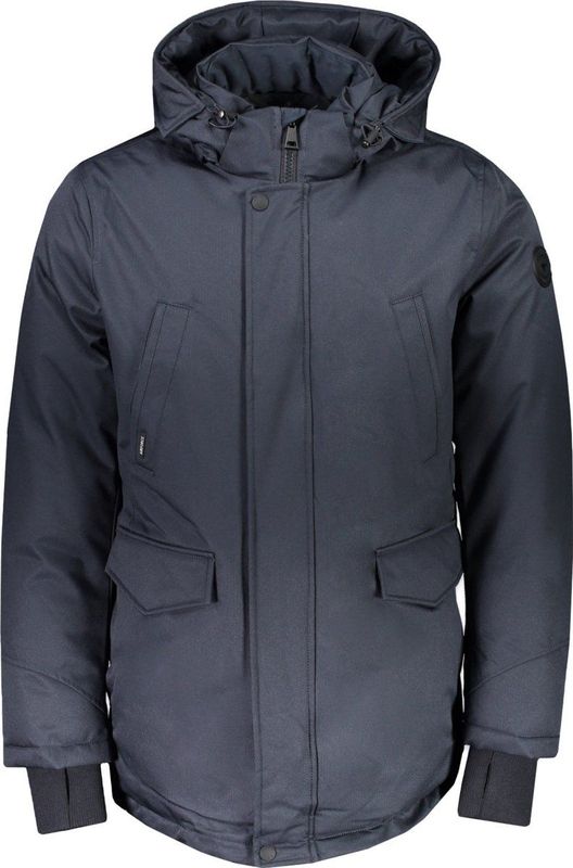 Airforce - Slimfit Herringbone Parka - Dark Navy - Winterjas