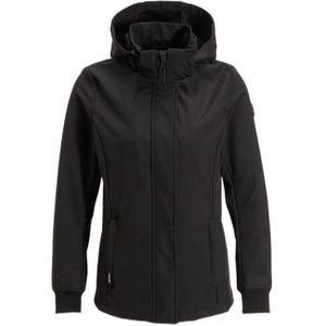 Airforce - Softshell Jacket - True Black - Afneembare Capuchon - Ritssluiting met Drukknopen