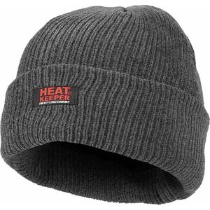 Heatkeeper Dames Thermo Muts Chenille Dark Grey