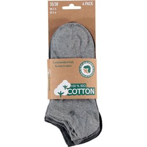 Apollo Sneakersokken van biologisch katoen Grey melange
