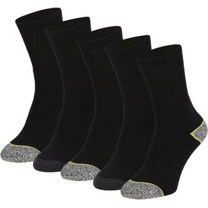 Apollo Worker Sokken Zwart Werksokken Heren 5-pack - Maat 39-42