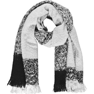 Sarlini | Lange knitted gebreide zachte dames Sjaal Cora | Offwhite