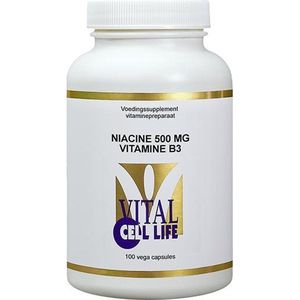 Vital Cell Life Vitamine B3 niacine 500 mg 100 Capsules