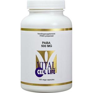 Vital Cell Life PABA 500mg  100 Vegetarische capsules
