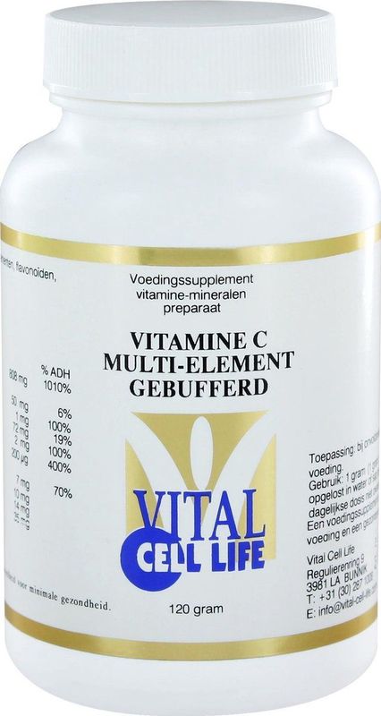 Vital Cell Life Vitamine C multi element gebufferd poeder 120 gram