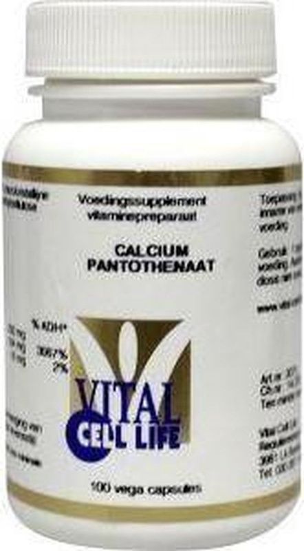 Vital Cell Life Vitamine B5 calciumpantothenaat 200 mg 100 Capsules