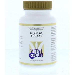 Vital Cell Life Vitamine B6/B12/B2 folaat 60 capsules