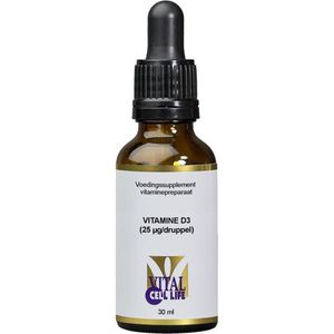 Vital Cell Life Vitamine D3 25mcg druppels (30ml)