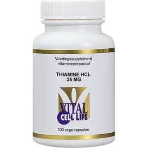 Vital Cell Life Thiamine HCL 25 mg 100 Vegetarische capsules