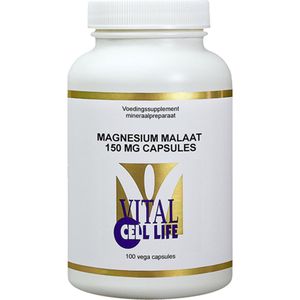 Vital Cell Life Magnesium malaat 150 mg 100 Vegetarische capsules