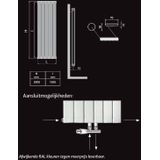 Wiesbaden Millenium Dubbel Sierradiator 200x30 Wit