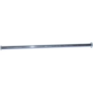 Chroom aansluitpijpje 3/8-1/2 buigb.50 cm