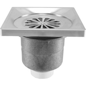 Wiesbaden - Luxe Doucheput - RVS - 14 x 14 cm - Recht Model