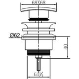 Rombo Clickwaste Afvoerplug