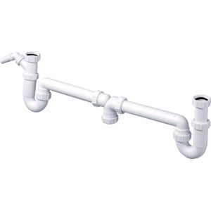 Sanifun McAlpine 5537 Duplexsifon met Wasmachine-aansluiting 6/4".