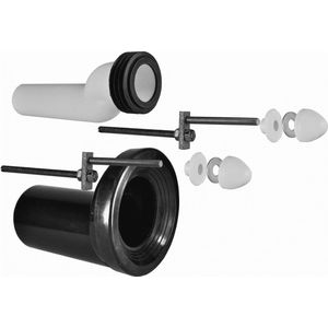 Wandcloset Verhoogset - Compleet - Geschikt voor Inbouwreservoir - PE Materiaal