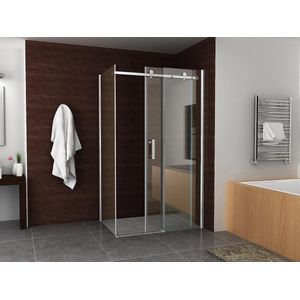 Douchecabine wiesbaden rechthoek schuifdeur 120x80 cm 8 mm nano coating