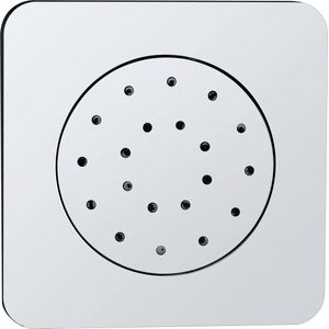 Inbouw verstelbare zijdouche vierkant 135x135 abs chroom