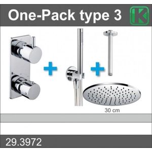 Xellanz one-pack inbouwthermostaatset type 3 CHR (30cm) 29.3972