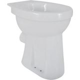 Wiesbaden Staande Verhoogde Toiletpot + 6 Cm. Pk - Wit