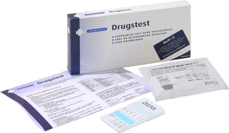 Multidrugstest - 12 Tests - Urine - Inclusief Handleiding